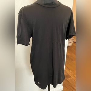 Lacoste T Shirt Mens Size Medium Short Sleeve Black Tee Under Shirt